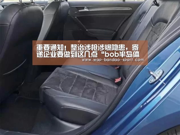 重要通知!整治涉枪涉爆隐患,寄递企业要做到这几点“bob半岛体育”(图1) 半岛bob